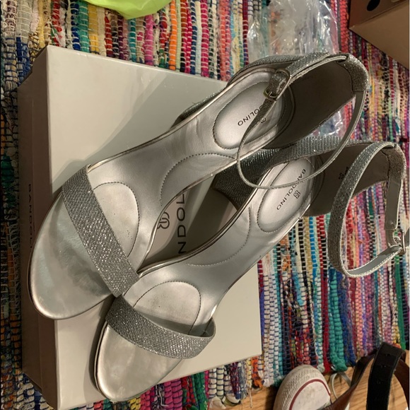 Silver Formal Dress Heels - Picture 1 of 3